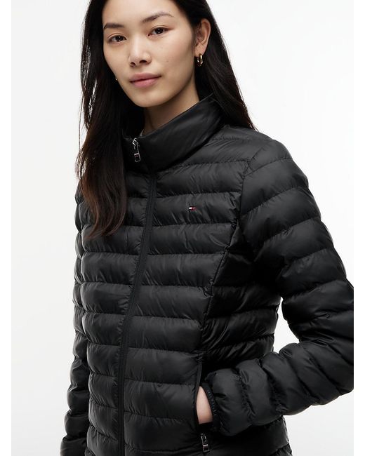Tommy Hilfiger Black Lightweight Padded Hooded Jacket