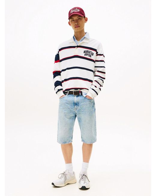 Tommy Hilfiger Blue Ryan Slim Denim Shorts for men