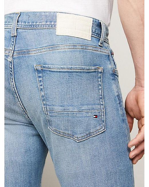 Tommy Hilfiger Denton Straight Faded Jeans in het Blue voor heren