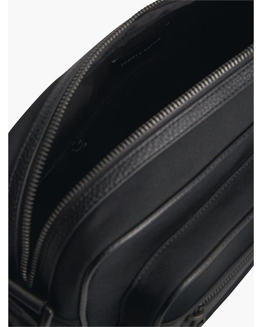 Tommy Hilfiger Black Textile Crossbody Messenger Bag for men