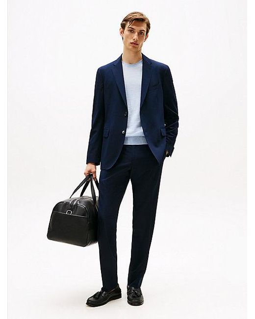 Tommy Hilfiger Anzug Aus Twill Mit Wolle in Blue für Herren