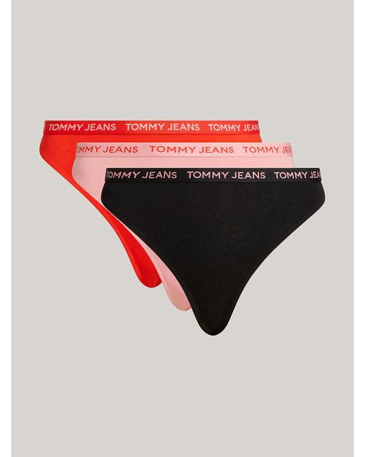 Tommy Hilfiger Multicolor 3-pack Essential Logo High Rise Thong