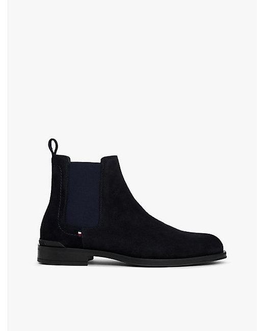 Tommy Hilfiger Chelsea-Boot Aus Wildleder in Black für Herren