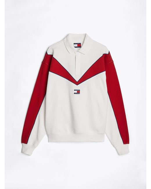 Tommy Hilfiger Red Tj X Game Day Rugby Shirt for men