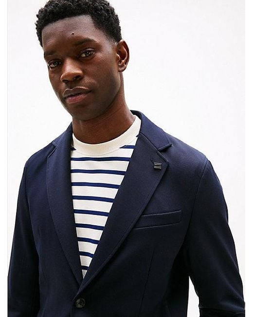 Tommy Hilfiger Smart Casual Performance Sakko Mit Kapuze in Blue für Herren