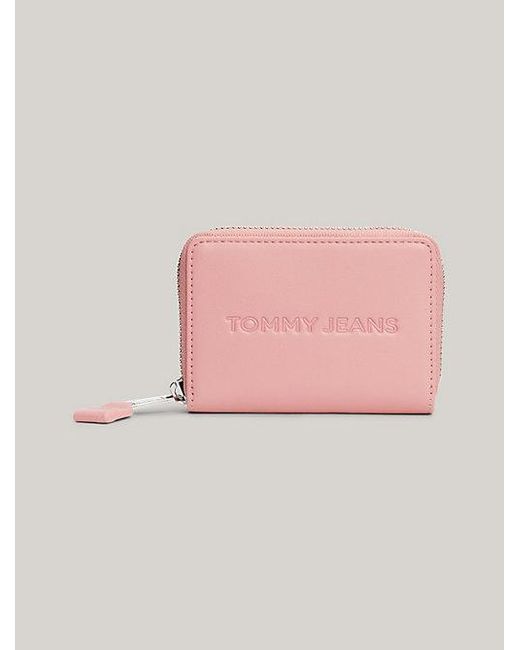 Tommy Hilfiger Essential Kleine Zip-around Portemonnee in het Pink