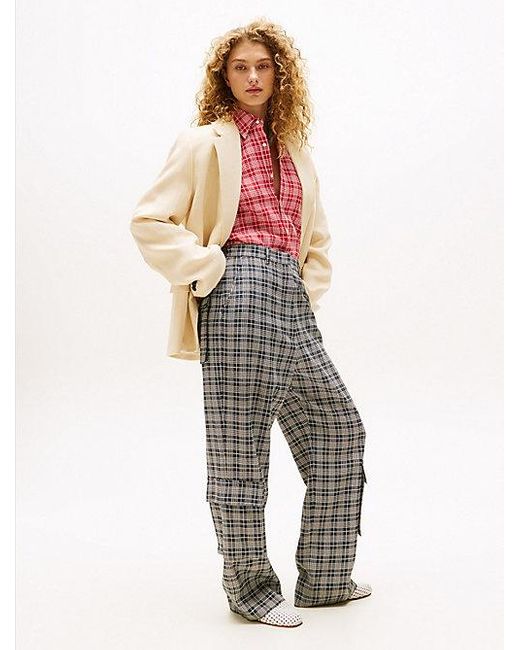 Tommy Hilfiger The Runway Collection Oversized Cargobroek in het Multicolor