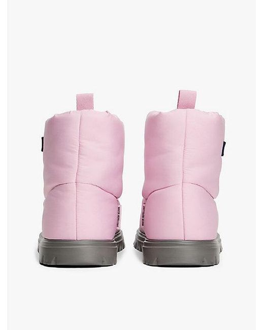 Botas De Nieve Con Suela Dentada Tommy Hilfiger de color Pink