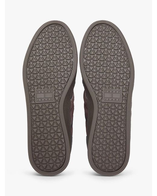 Tommy Hilfiger Brown The Greenwich Suede Logo Trainers for men