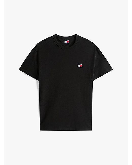 Tommy Hilfiger T-Shirt Met Ronde Hals En Tommy-Badge in het Black voor heren