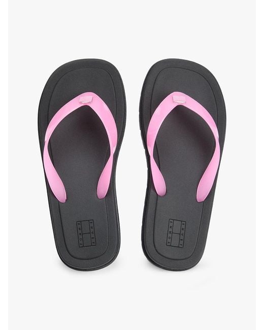 Tommy Hilfiger White Jelly Cleat Wedge Flip-Flops