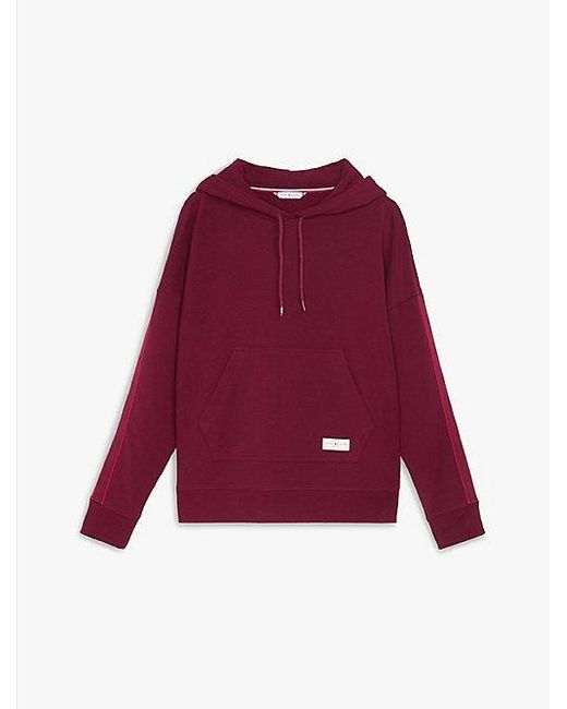 Sudadera De Pijama Con Capucha Y Logo Tommy Hilfiger de color Red