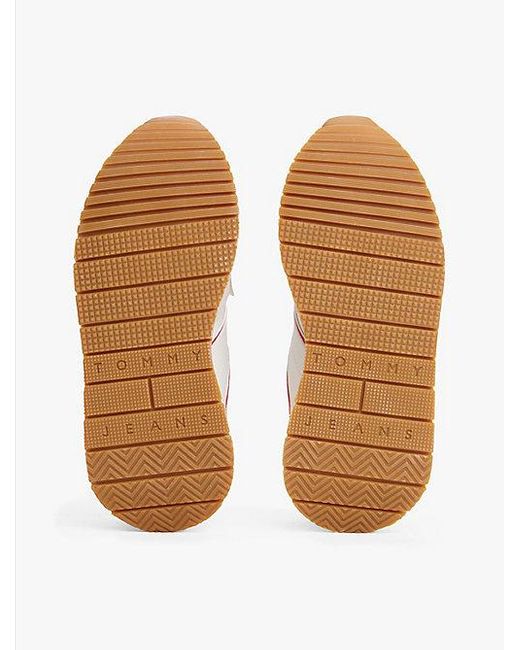 Tommy Hilfiger Lichtgewicht Hardloopsneaker Van Suède in het White
