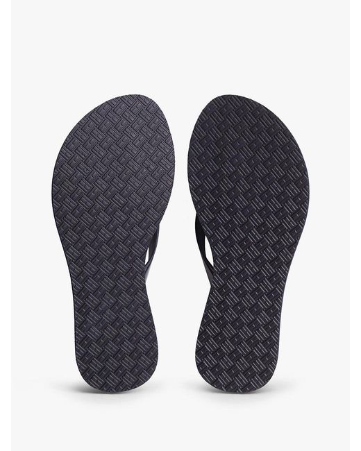 Tommy Hilfiger Blue Th Monogram Flip-Flops