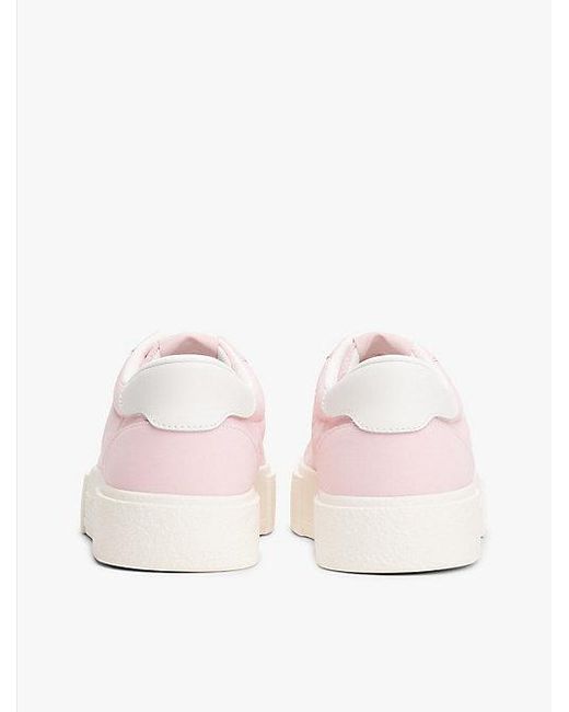 Tommy Hilfiger Pink Platform-Sneaker Mit Geprägtem Logo
