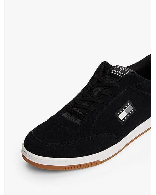 Tommy Hilfiger Suède Sneaker Met Cupsole in het White voor heren