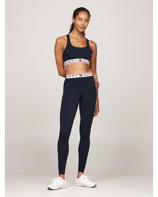 Tommy Hilfiger Blue Sport Low Support Racerback Bra