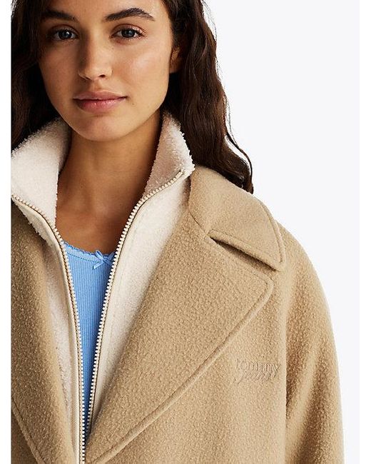 Abrigo De Botonadura Sencilla Tommy Hilfiger de color Blue