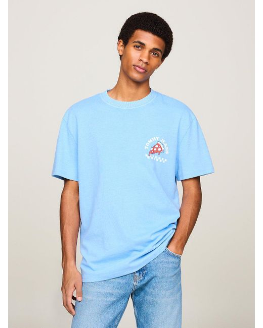 T-shirt Plus à logo graphique au dos Tommy Hilfiger pour homme en coloris Blue