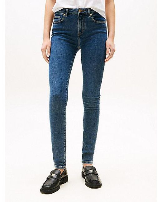 Tommy Hilfiger Black Como Skinny Jeans Mit Mittelhohem Bund