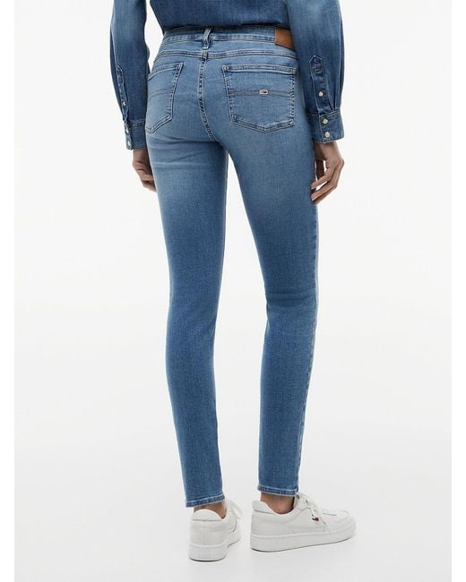 Tommy Hilfiger Blue Low Rise Skinny Jeans