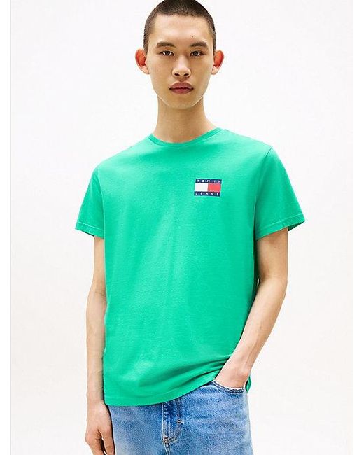 Tommy Hilfiger Slim Fit T-shirt Met Logo in het Green voor heren