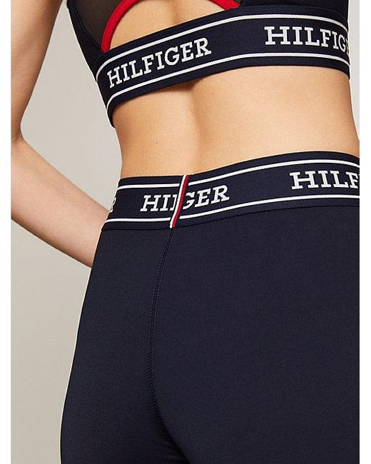 Tommy Hilfiger Sport Th Cool Lange legging Met Monotype-logo in het Blue