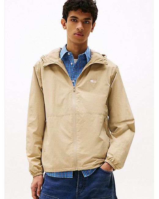 Tommy Hilfiger Waterafstotende Relaxed Chicago Windbreaker in het Natural voor heren