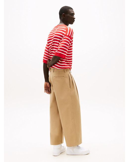 Tommy Hilfiger Blue The Runway Collection Wide Leg Chinos for men