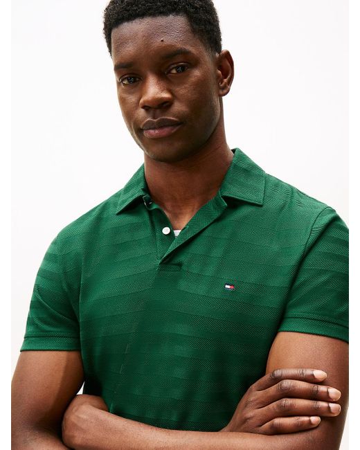 Polo Regular Fit di Tommy Hilfiger in Green da Uomo