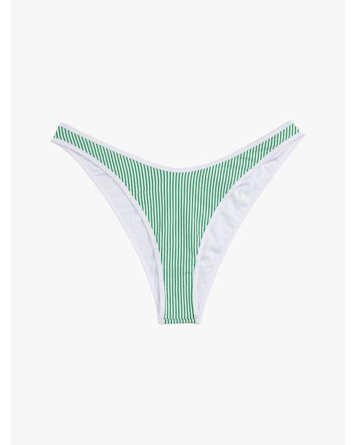 Tommy Hilfiger Multicolor Ribbed Texture Cheeky Bikini Bottoms
