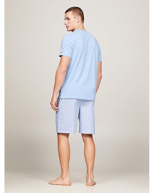 Tommy Hilfiger TH Original Pyjama mit Shorts in Blue für Herren
