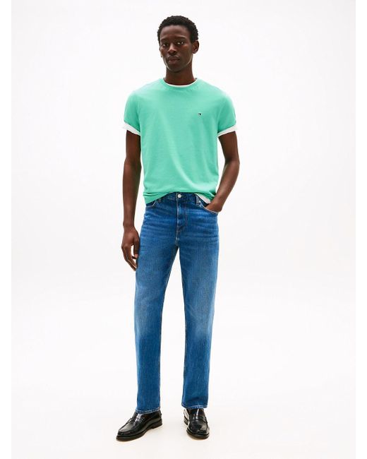 T-Shirt À Col Ras-Du-Cou Tommy Hilfiger pour homme en coloris Green