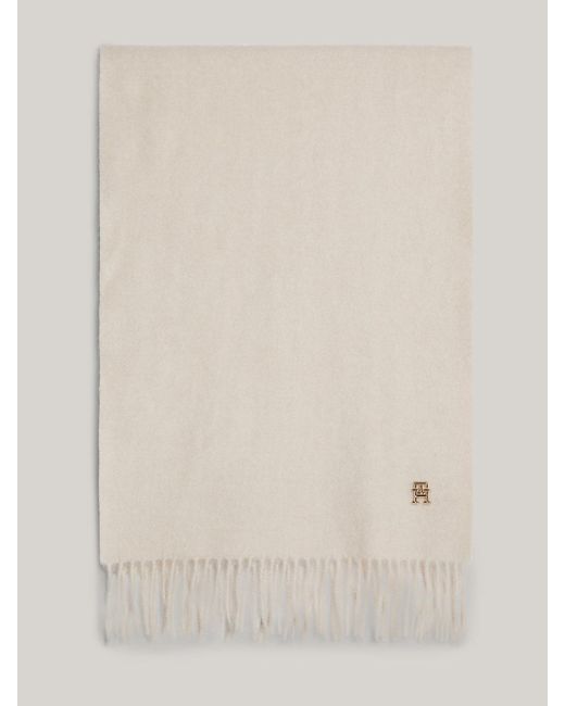 Tommy Hilfiger Natural Chic Woven Th Monogram Scarf