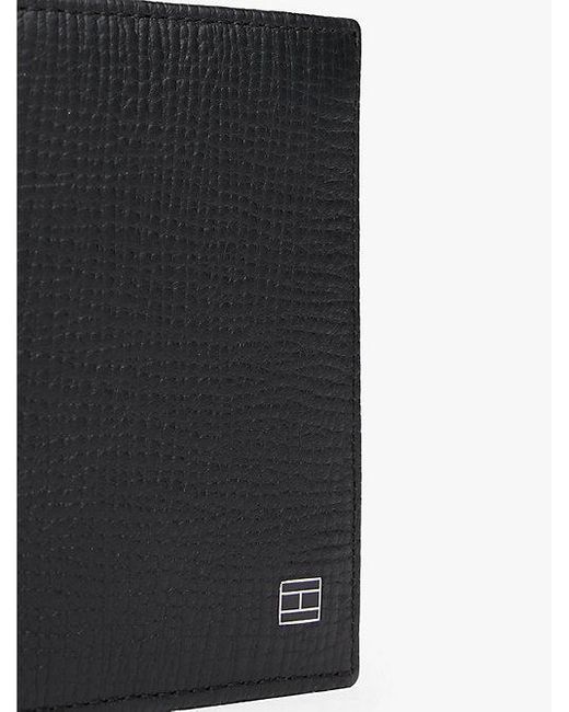 Tommy Hilfiger Hilfiger Flag Trifold-Brieftasche Aus Leder in Black für Herren