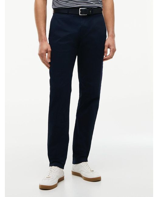 Tommy Hilfiger Blue Harlem Tapered Leg Twill Chinos for men