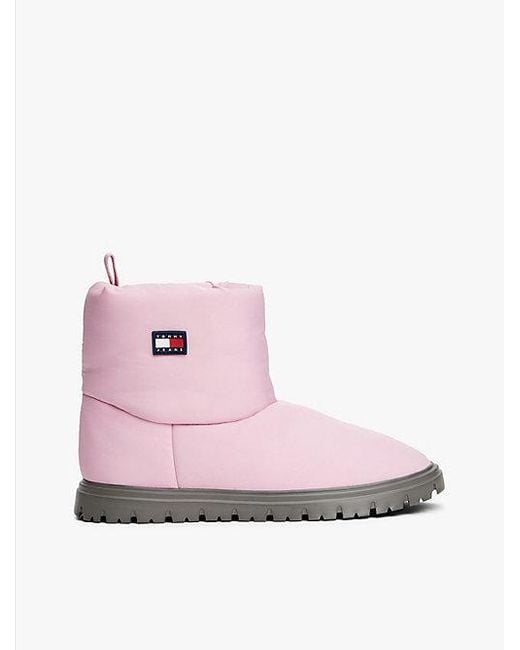 Botas De Nieve Con Suela Dentada Tommy Hilfiger de color Pink