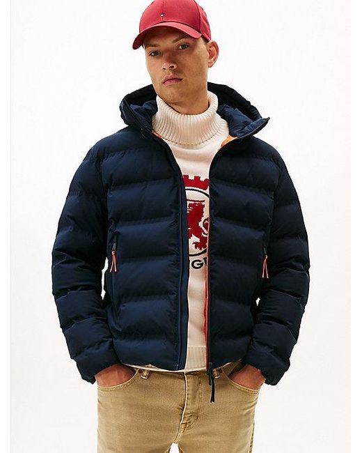 Tommy Hilfiger Tech Waterafstotend Jack Met Thermo-Isolatie in het Blue voor heren