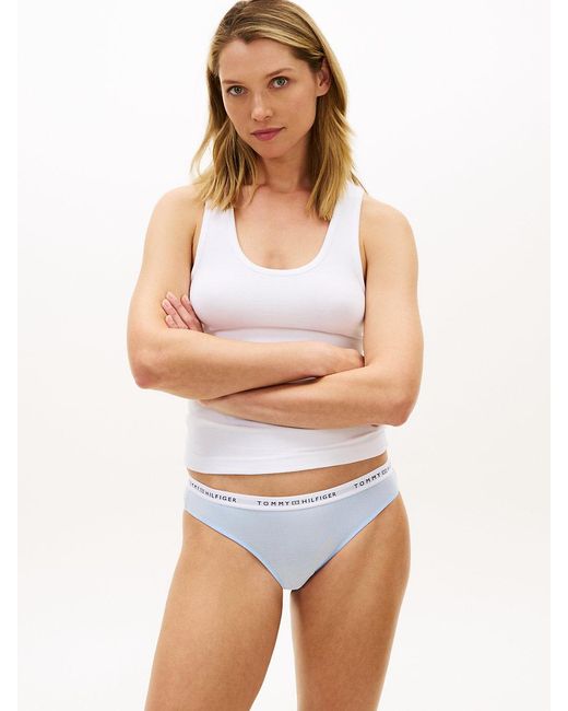 Tommy Hilfiger Blue Logo Waistband Briefs