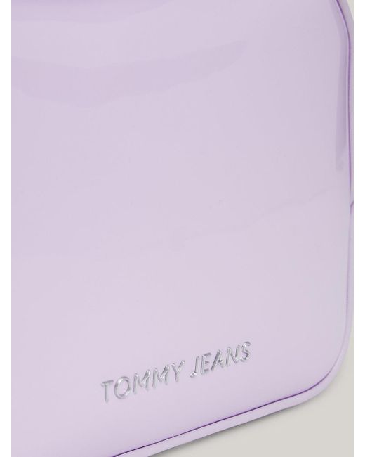 Tommy Hilfiger Purple Essential Patent Small Camera Bag