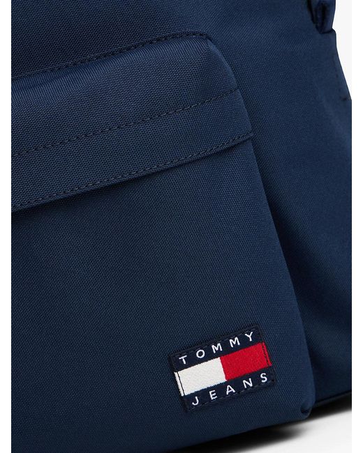 Tommy Hilfiger Blue Essential Textile Dome Backpack for men