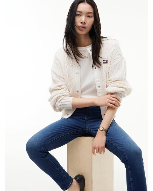 Tommy Hilfiger Blue Nora Mid Rise Skinny Jeans