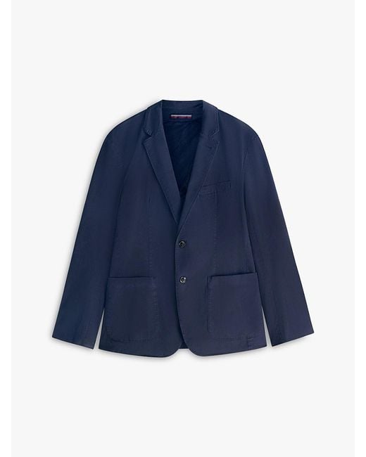 Tommy Hilfiger Blue New York Label Washed Regular Fit Blazer for men