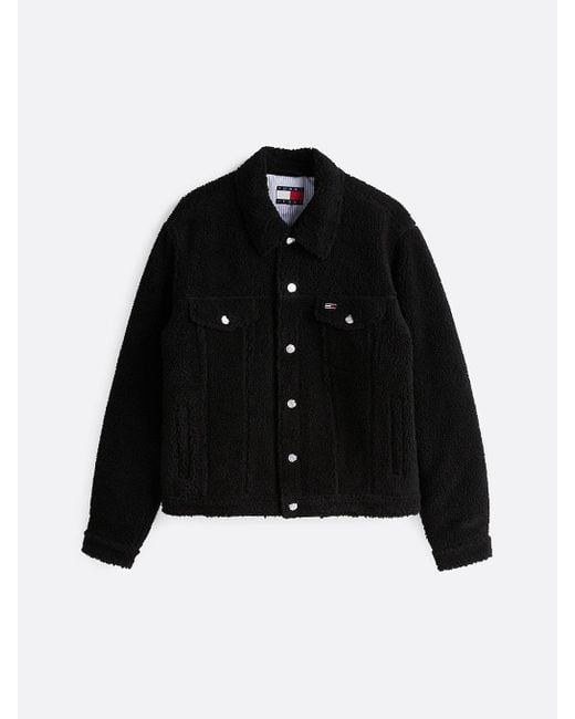 Giacca Trucker Relaxed Fit di Tommy Hilfiger in Black da Uomo