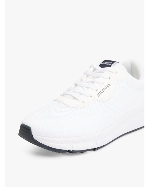 Baskets Légères En Maille Emblématiques Tommy Hilfiger pour homme en coloris White