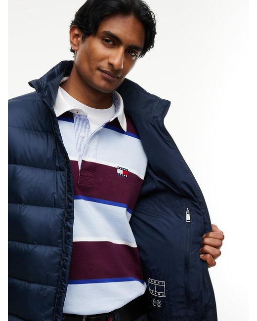 Tommy Hilfiger Blue Packable Lightweight Down Ripstop Relaxed Jacket for men
