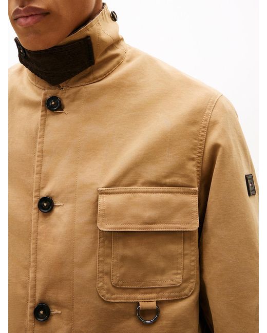 Tommy Hilfiger Natural Relaxed Waxed Barn Jacket for men