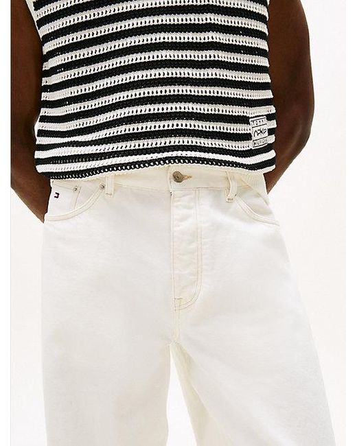 Vaqueros Amplios De Pernera Recta Colección Apxgp Tommy Hilfiger de hombre de color Black