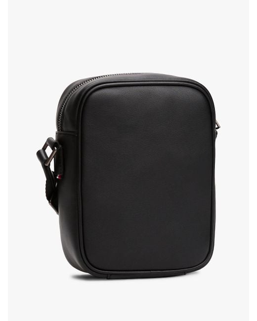 Sac Reporter À Bandoulière Et Monogramme Th Tommy Hilfiger pour homme en coloris Black
