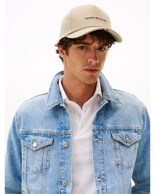 Cappello Da Baseball Con Bandierina Ricamata di Tommy Hilfiger in Natural da Uomo